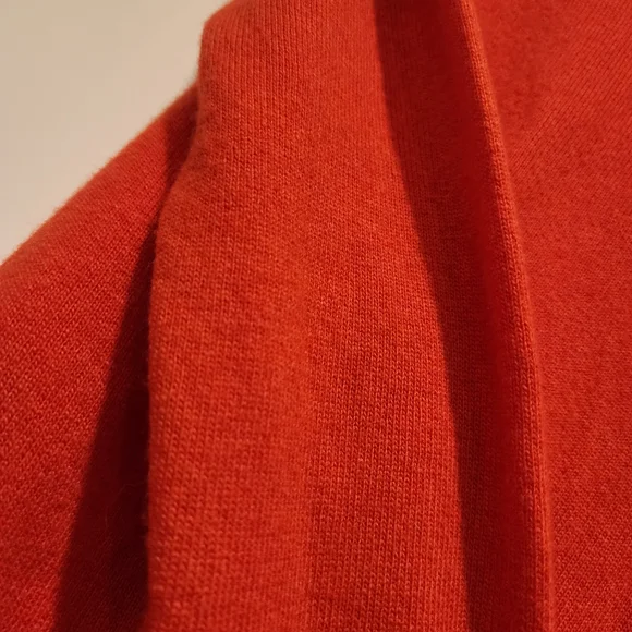 Banana Republic Italian Merino Wool Blend Sweater Orange Preppy Outdoors XS - Picture 6 of 13